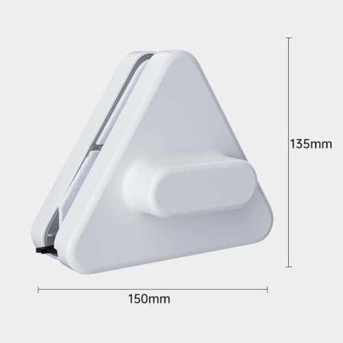 Limpiador de vidrio triangular magnético de doble cara para ventanas 3