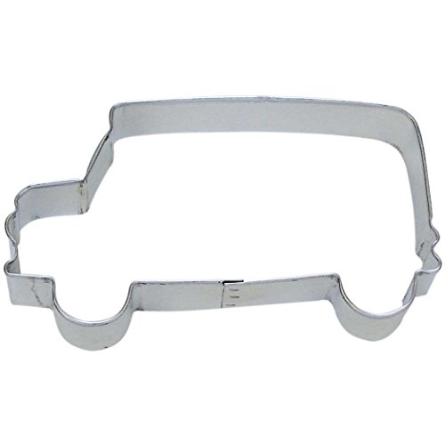 Bus Cookie Cutter 4.5 Inch - Made in the USA – R&M Cookie Cutters Tin Plated Steel Bus Cookie Mold