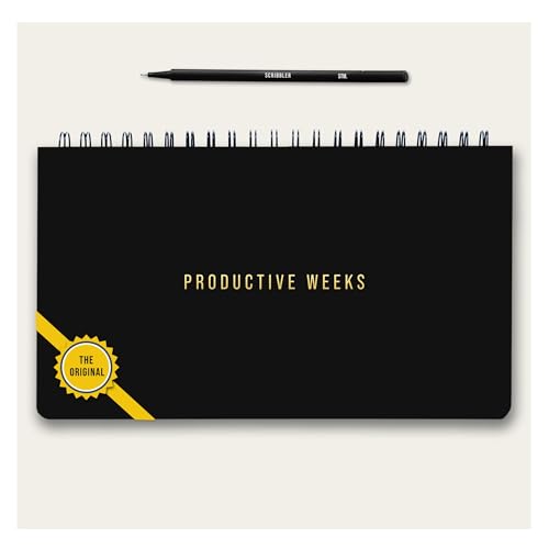 Undated Weekly Planner 2025 | Daily Agenda To Do List Notepad Day Planner Notebook | Monthly School Task, Work Schedule Planners | Yearly Horizontal Calendar Spiral Desk Organizer | V1