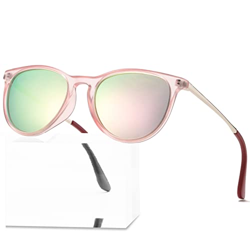 Poraday Polarized Kids Sunglasses For Little Girls Boys 100% Uv-400 Protection Suitable Children Age 3-9 (Pink Frame/Pink Mirrored) #TOP7