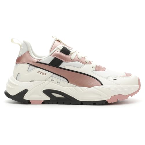 PUMA Womens Rs-Trck Metallic Lace Up Sneakers Shoes Casual - Pink, White