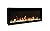 65" Extra Slim Indoor Only Electric Fireplace with Black Steel Surround