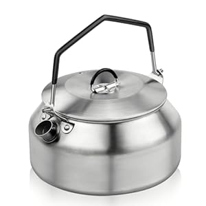 Flintronic 1L Edelstahl Camping Teekessel