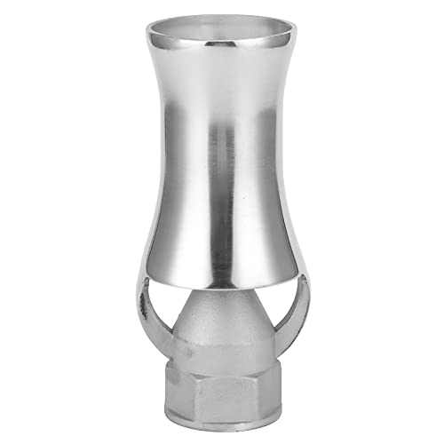 Fountain Nozzle, Stainless Steel Cedar Shaped Water Fountain Nozzle Adjustable Water Spray Head Pond Sprinkler for Garden Pond Lake Libraries (1 inch)