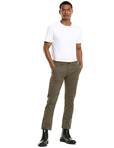 Image of Arrow Men's Slim Pants (ARGT6023 Olive 30)
