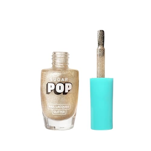SUGAR POP Nail Lacquer Glitter Finish 02 Bling & Beyond – 10 Ml – Quick-Drying | Chip-Resistant | High On Shine | Long-Wear Formula