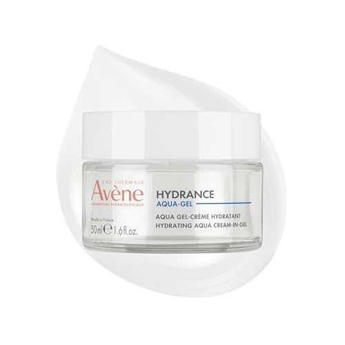 Avène Hydrance Hydrating Aqua-Gel Cream, Face Moisturizer For Normal to Dry, Dehydrated Sensitive Skin, 72 Hour Hydration with Hyaluronic Acid & Aloe, Hydration Powerhouse, Non-Comedogenic