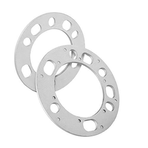 PHILTOP 5x135 5x139.7 6x135 6x139.7 Wheel Spacers, 6MM Thickness M12，M14，9/16",1/2" Thread Pitch 108MM Hub Bore Wheel Adapters Fit for F150, Silverado 1500, Tahoe, Ram1500, Sierra 1500, 4Runner(2PCS)