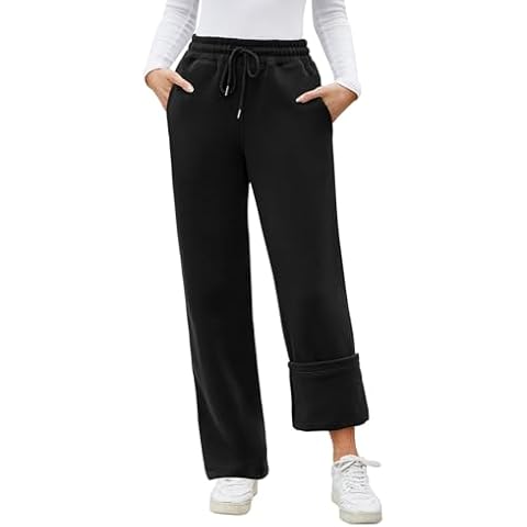 Niwicee Womens Thermal Fleece Joggers Cover