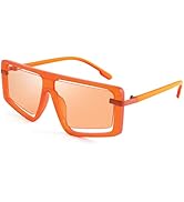 FEISEDY Retro Square Sunglasses Women Men Fashion Tinted Lens UV400 Protection Shades B2865