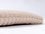 TrendPet Harmony 4cm gefütterte Hundedecke, Katzendecke, Liegedecke für Hunde und Katzen (Creme, 50x35cm)