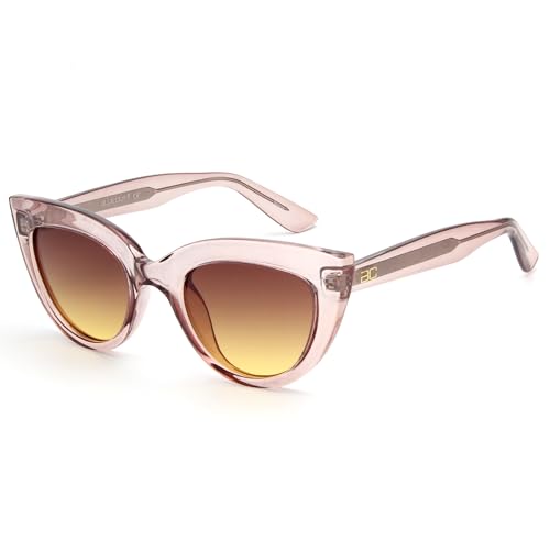 BLUE CUT Women Polarized Sunglasses Trendy Vintage Classic Style UV-400 Protection