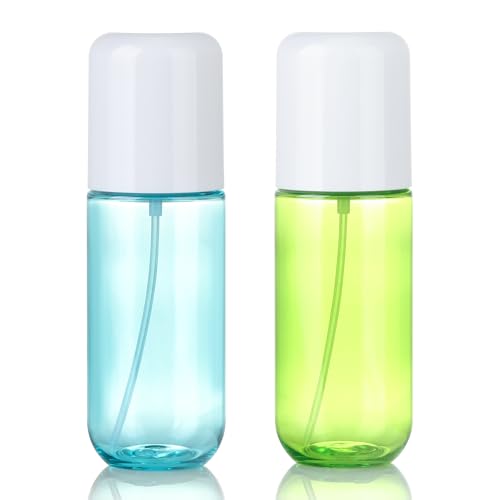 Image of Bynccea Small Spray Bottle Travel Size 3.4oz/100ml Plastic Mini Bottle Set - Fine Mist Mini Empty Spray Bottles - Refillable Spray Bottles for Cleaning Solutions, Perfume, Liquid Cosmetics