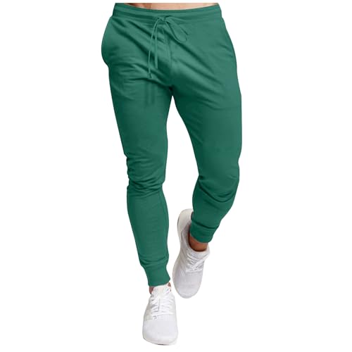 Men's Casual Joggers Sweatpants Running Training Athletic Lounge Pants Fashion Solid Color Fall Pants with Pockets
