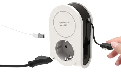 Cargador USB Flex 3en1 REV con cable flexible de 0,8 metros y enchufe integrado funcional 2