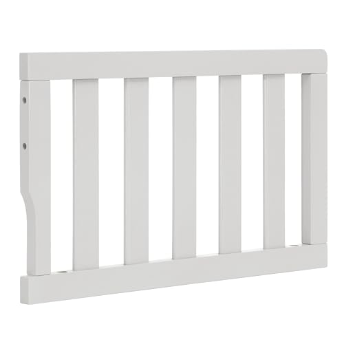 Image of Dream On Me Toddler Guard Rail for Convertible Crib, Solid Wood Bed Rail for Toddler Bed Conversion, Grey