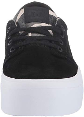 DC Women's Trase Platform SE Skate Shoe, Black/tan, 11 M US | Image 1