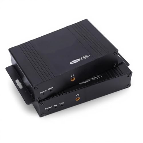 Jectse Extensor Ethernet KVM HDMI, con Puertos USB2.0, Resolución 4K 30Hz, Salida de Bucle Local, 2 Puertos USB2.0, Transferencia 4K 30Hz 120M