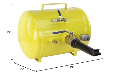Image of XtremepowerUS 5-Gallon Heavy Duty Tire Bead Seater Air Blaster, 145 PSI Air Cannon with Pressure Gauge, Fast Tire Seating Inflator for Trucks, Tractors, ATVs, RVs, Pickups, Cars & Off-Road Vehicles