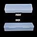 Lokyango 4 Pieces Plastic Storage Personal Box for Nail, Nail Implement Storage Box Organizer Case Manicure Tool Box for Nail Pedicure Supply Tools (clear)