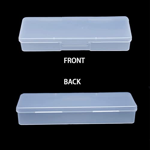 Image of 4PCS Plastic Storage Personal Box for Nail, Nail Implement Box (clear) | Lokyango Manicure Tool Box Nail Tool Storage Box Nail Storage Organizer Container Case for Manicure Pedicure Supplies