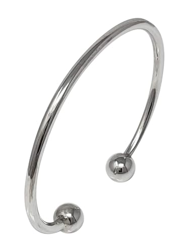 Bracelet jonc torque argent 925 anti irritation bijou ajustable pour femme