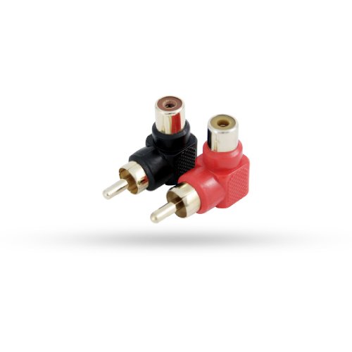 DB Link LC101 RCA Plastic Grip Right-Angle Adapter - Gold Tip