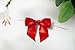 RainbowPana 120 Pack Christmas Luxury Twist Tie Bows, Red 3