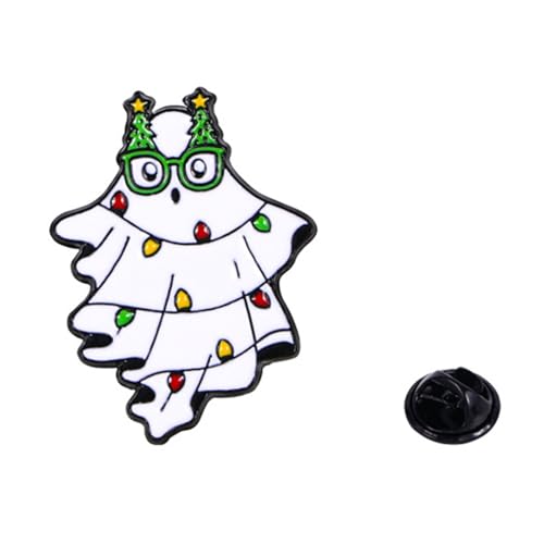 Broche de décoration de Noël pour femme émail style mignon