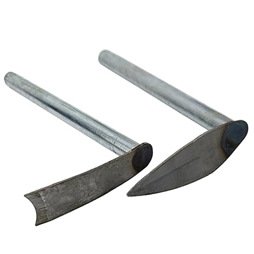 HEMOTON 2 Pcs Small Steel Hoe Durable Handheld Gardening Tool for Weeding Planting and Hoeing Ergonomic Design for Easy Use Garden Care and Maintenance