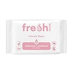 FreshWipes Unscented Intimate Hygiene Wipes 1 Pack (10 Wipes) - Gentle Cleansing Wet Wipes for Women & Men - Odour Removing & pH Balanced for Sensitive Skin - Dermatologically Tested