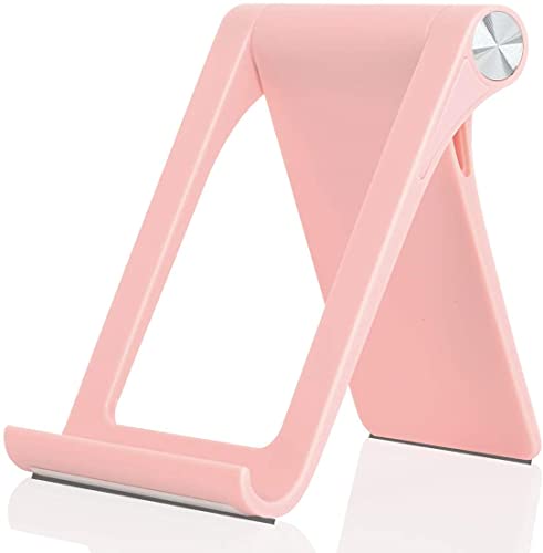 Giftorld Support de téléphone Multi-Angle réglable pour iPhone 17 16 15 14 13 12 11 Pro Max XS XR 8 Plus 6 7 Samsung Galaxy S22 S21 S20 S7 Edge S6 Smartphone Android (Rose)