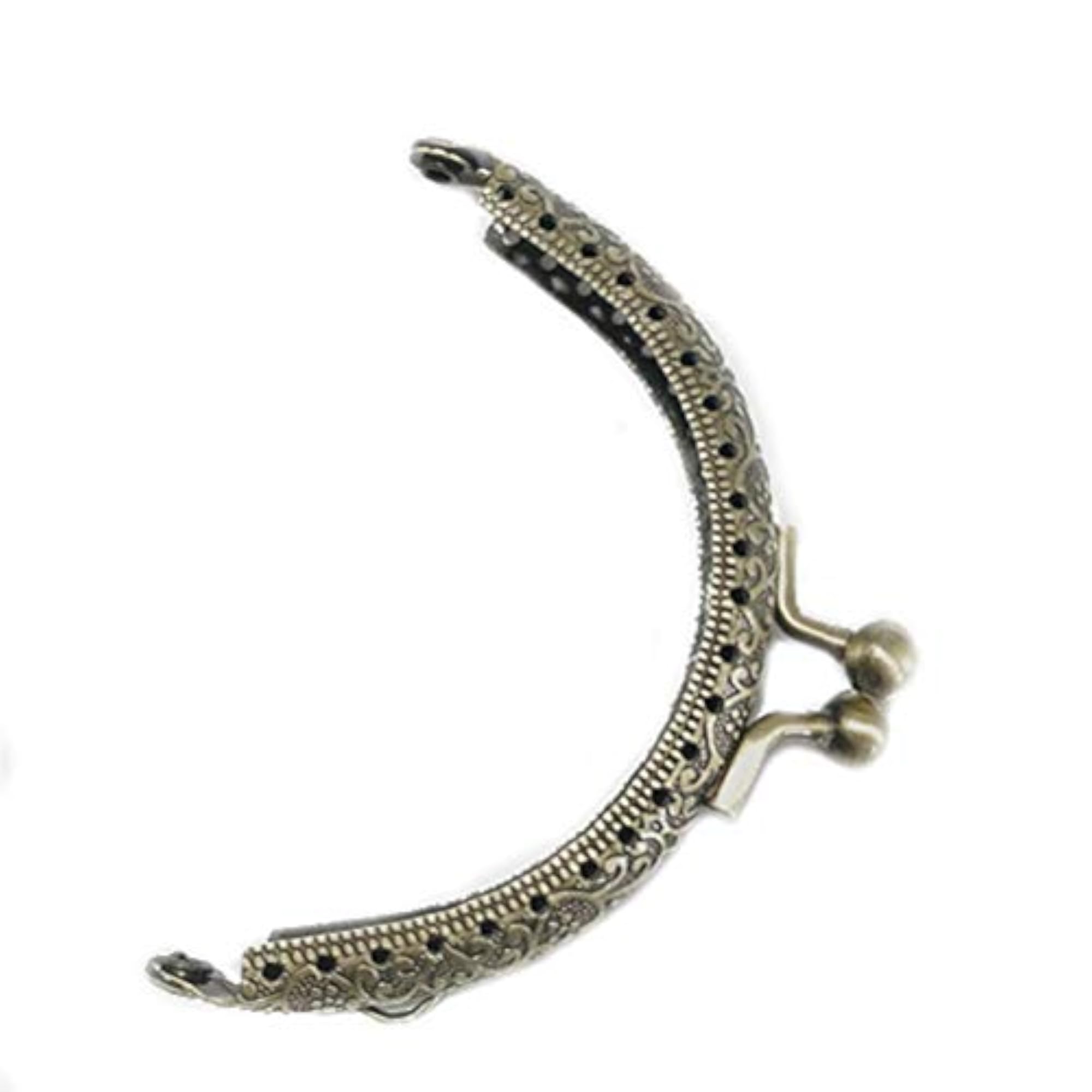 10PC Embossed Box Hinged Handbag Buckles, Retro Craft