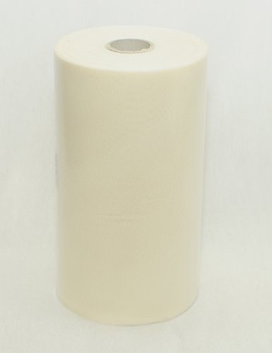 Tulle ivoire 25 cm 100m pour décoration mariage et baptême