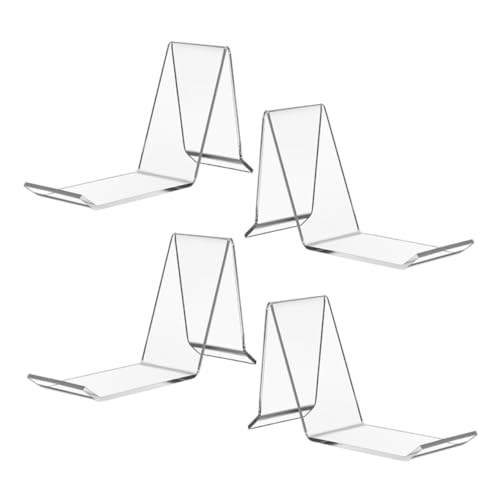 LIFKOME Versatile 4-pack Acrylic Shoe Display Stand for Retail Shopping Center Sandals Sneakers Holder