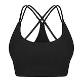 【sujetador deportivo mujer】: Tejido: 88% nailon, 12% licra. El material suave y confortable, se adapta y sujeta perfectamente. Realza muy bien el pecho. Es muy elegante
