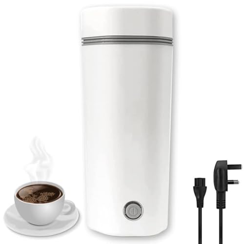 Hervidor eléctrico portátil pequeño 350ml blanco miniatura 1