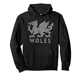welsh rugby top dragon flag of wales coat of arms felpa con cappuccio