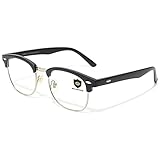 Livhò Blue Light Blocking Glasses, Computer Gaming Glasses, Anti Eye Strain/Filter Ray Lens, Sleep Better for Women Men (Matte Black)