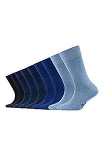s.Oliver Kinder Socken Kinder Strümpfe mit weichem Bund Baumwolle Pflegeleicht langlebig für Jungen und Mädchen 9er Pack 35/38 blue