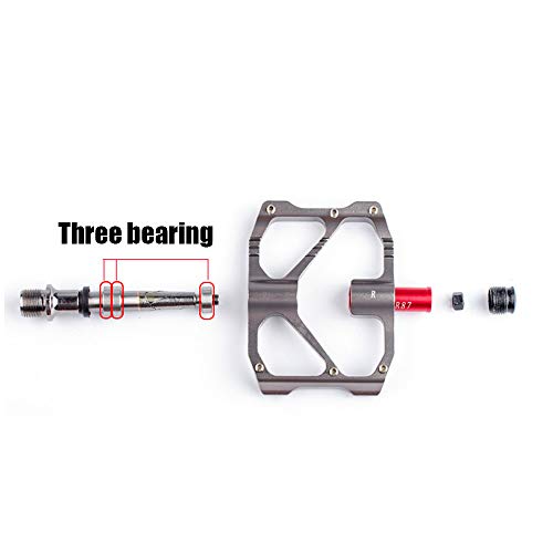 Pedal de bicicleta, Romacci Pedal de BTT para mountain bike Pedal para bicicleta de estrada antidesl