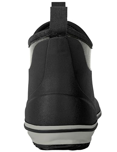 Image of Ubon Deck Boots for Men Waterproof Rubber Ankle Rain Boots for Fishing | Pull-On Shoes with Anti-Slip Traction, Breathable Lining, Removable Insole, Suited To Boats, Docks, Gardening, Camping