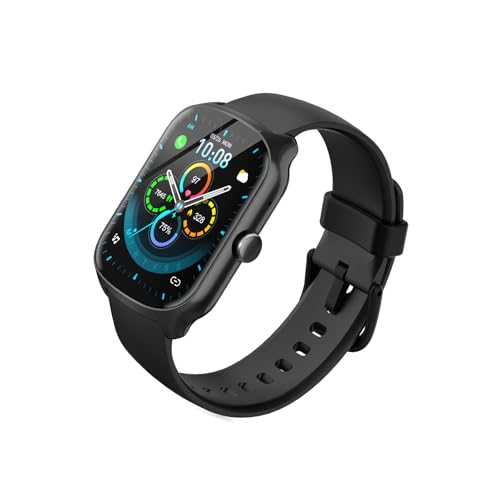 STECEi Smartwatch Uomo e Donna, Orologio Intelligente con Chiamate Bluetooth, Monitoraggio della Frequenza Cardiaca, del Sonno e Contapassi, Nero