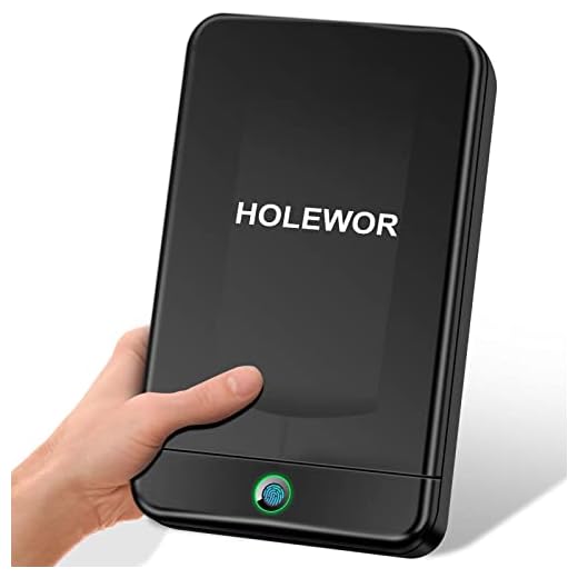 HOLEWOR Gun Safe, Small Gun Safes for Pistols Biometric Fingerprint Quick Access Pistol Safe Portable Handgun Safe for Travel, Car, Home