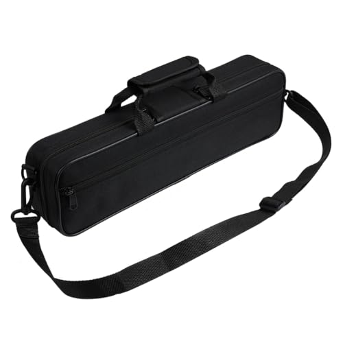 yeeplant Flute Carrying Case For 16-Hole Flutes, Oxford Cloth Storage Bag With Adjustable Strap, Velvet Lining, Lightweight Flute Protection Box