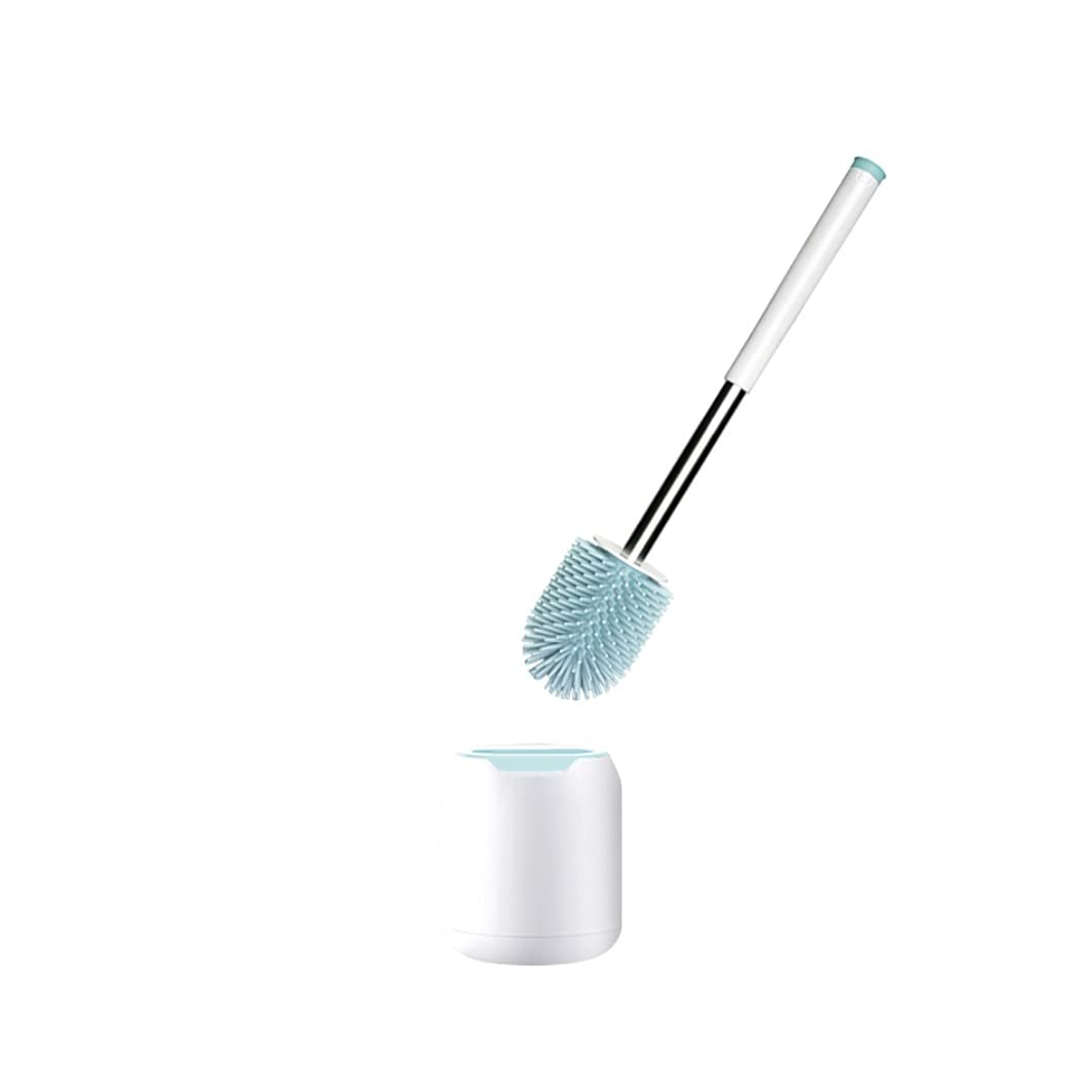 escobilla de baño Cepillo de baño Holder Hogar montado en la pared Tazón de fuente Cepillo Baño Mango largo Cepillos de limpieza de cabello suave Moderno Creativo Limpieza Limpieza Cepillo Conjunto Ce
