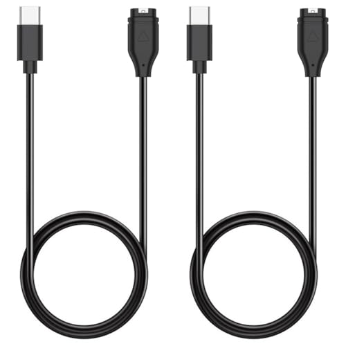 Charger for Garmin Watch - Vivoactive 6 5 4, Fenix 8 7X 6, Venu 3s 3 2 X1, Instinct 3 2 E, Forerunner 165 265 965, Approach S70 S62 S50 S44, Epix Pro 2, Quatix, Tactix 8 7, Enduro (2Pack)