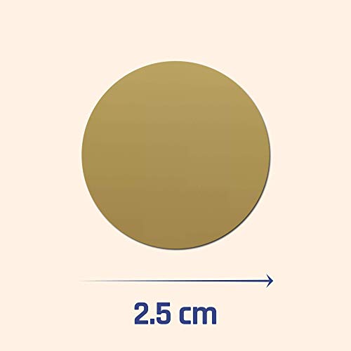 150 Stück, 25mm Rubbel Etiketten Rubbellose Aufkleber, Scratch Sticker - Gold