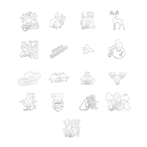 Matrices de découpe scrapbooking en acier pour reliefs précis de Noël