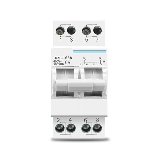Commutateur de transfert manuel TO219G 63A double puissance disjoncteur inverseur source 2P